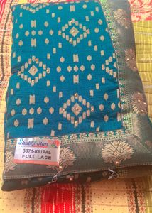 Green Saree Sambalpuri Design