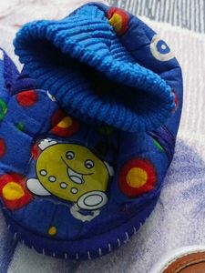 Cute Blue Baby Booties