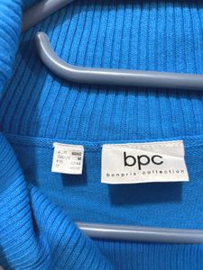 ✈️ Imported Blue Cowl Neck Sweater A