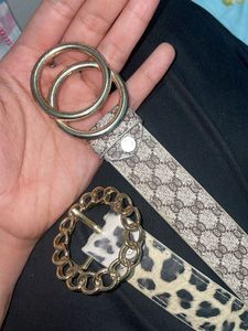 COMBO OFFER OF TWO ELEGANT LEATHER BELTS