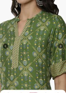 rangriti Green Printed Kurta
