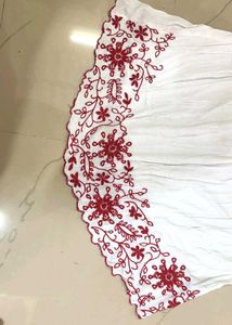 Embroidered Off-Shoulder Top