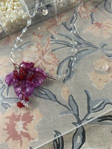 Floral Beaded Necklace &amp; Earring Set 2 Combo Neckl