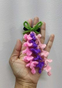 Crochet Wisteria flower Hair Ties😍