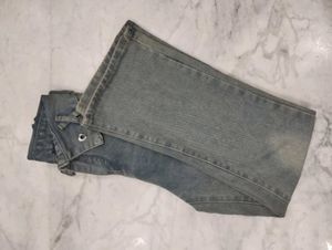 Vintage Y2k Bow Shaped Waist Highwaist Jeans