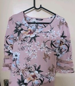 Floral Bell Sleeve Top