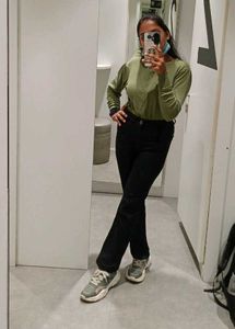 Olive Green Knit Cardigan