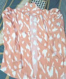 Peach Smocked Tank Top