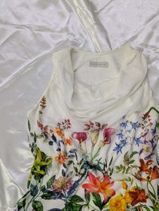 White Floral Summer Top.