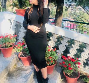 Black Midi Dress