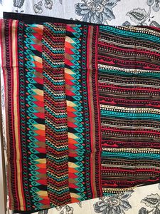 Multi Colour Cotton Kurta With Margin Inside