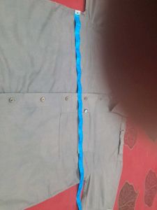 Gray Long Sleeve Button-Up Shirt