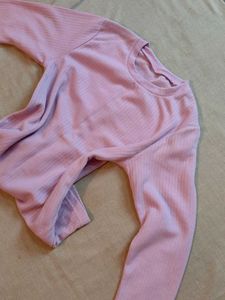 Cute Purple Long Sleeve Top