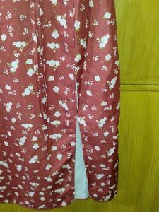 Red Floral Beach Dress