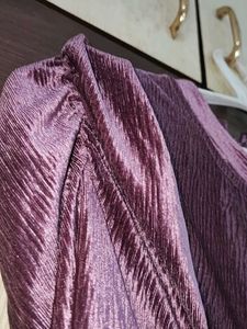 Purple Midi Dress with Bow Detail