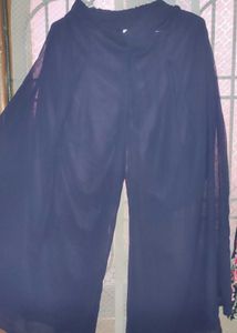 One Time Wear Navy Blue Designer Sharara For Girl