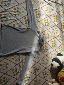Light Grey Long Sleeve Top