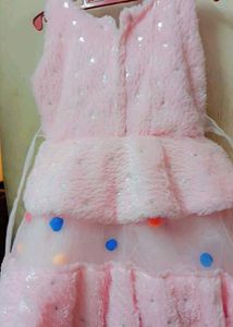 Pink Fluffy Party Dress