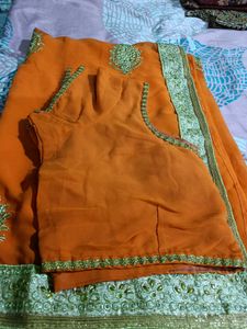 Sequence Work Beautiful Saree