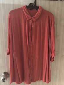 Women Orange Casual Shirt