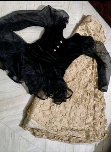 Elegant Black Ethnic Gown