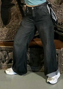 Baggy Black Jeans  THRIFTED