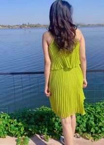 Sassafras Lime Green Dress