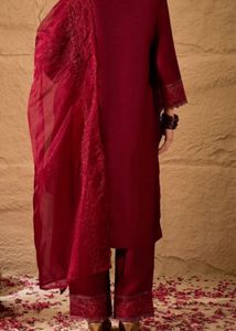 Elegant Maroon Kurta Pant Set