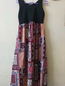 Patchwork Maxi Dress