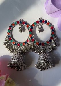 Colorful Jhumka Earrings