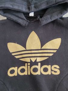 Adidas Black &amp; Gold Hoodie