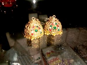 Golden Jhumka Earrings