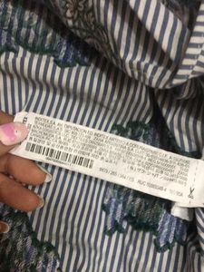 Zara Striped Floral Shirt