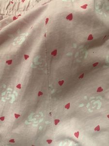 Clovia Heart Print Bight Auit With Full Lower