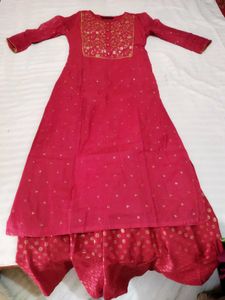 Beautiful Kurta😍 With Palazzo And Dupatta ✨
