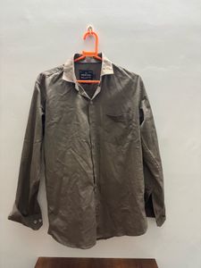 Men&#39;s Grey Long Sleeve Shirt