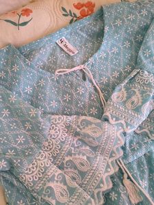 Charming Blue Embroidered Kurta