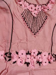 💝 Baby Pink Beautiful Frock Cutting Kurti