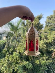 Decorative Red Glass Lantern