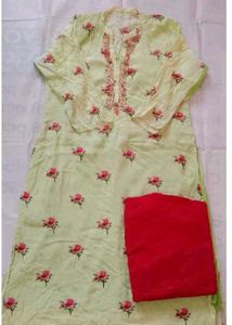 Lemon Green Kurta Set