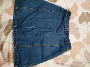 Denim A-Line Skirt