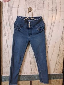 High Waisted Denim Jeans