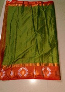 Multi Colour Kora Muslin Saree