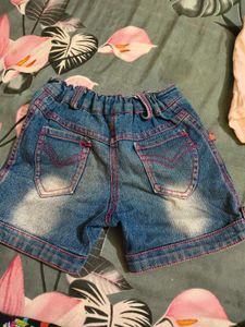 Cute Embroidered Denim Shorts