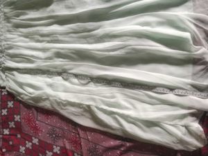 3 Peice White Embroidered Anarkali Suit