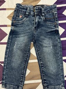 Next.82 Boys' Distressed Dark Wash Jeans