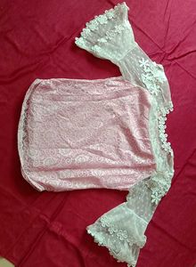 Pink Lace Top