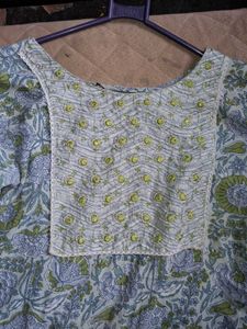 Floral Print Kurta