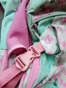 Pastel Green And Pink Backpack