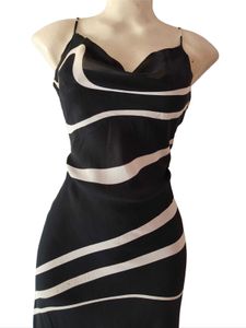 Elegant Black Asymmetrical Slip Dress🫠😍